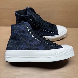 Converse Chuck Taylor All Star Lift Platform High Top Sneakers 8 Women Lace Navy